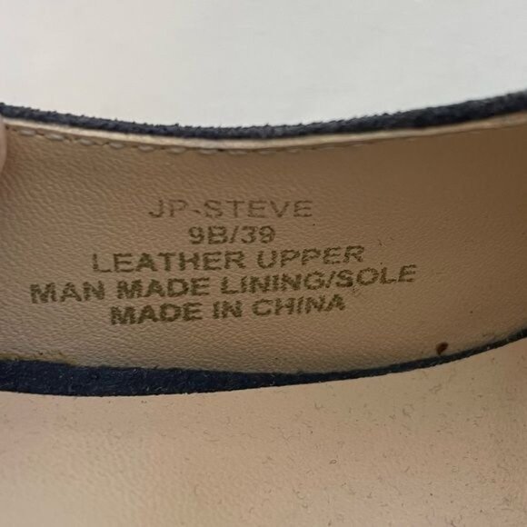 Jessica Simpson Steve Blue Velvet Peep Toe Heels Size 9 - Picture 8 of 8